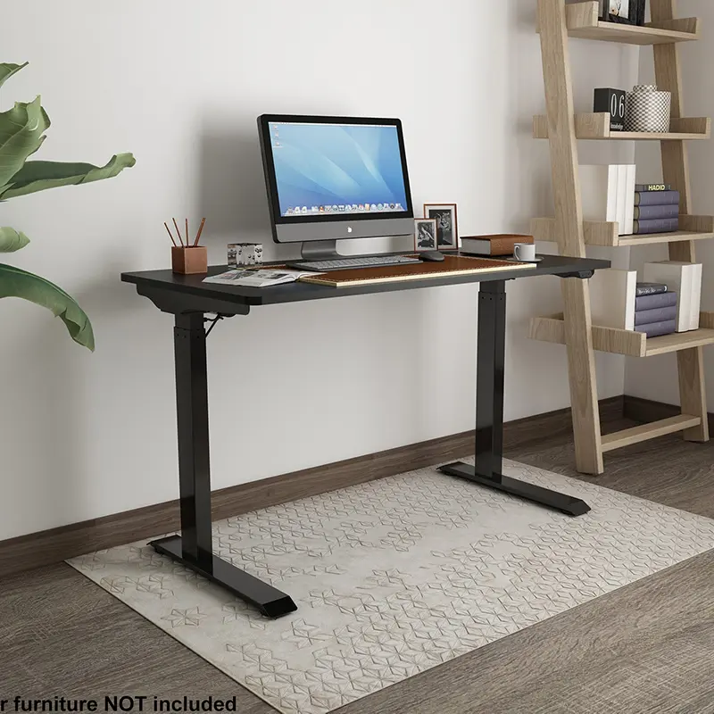 North American electric study desk standing office esports desk computer desk household electric height adjustable table (black)