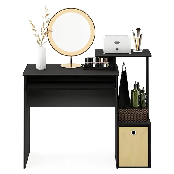 Natural atmosphere, modern, simple and durable wood grain desk, work desk and desk (5)8ey