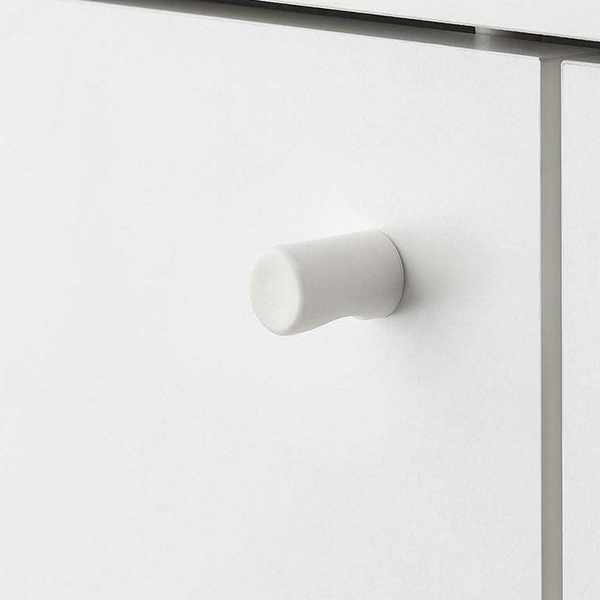 White simple five-storey double-door shoe cabinet (4)5rd