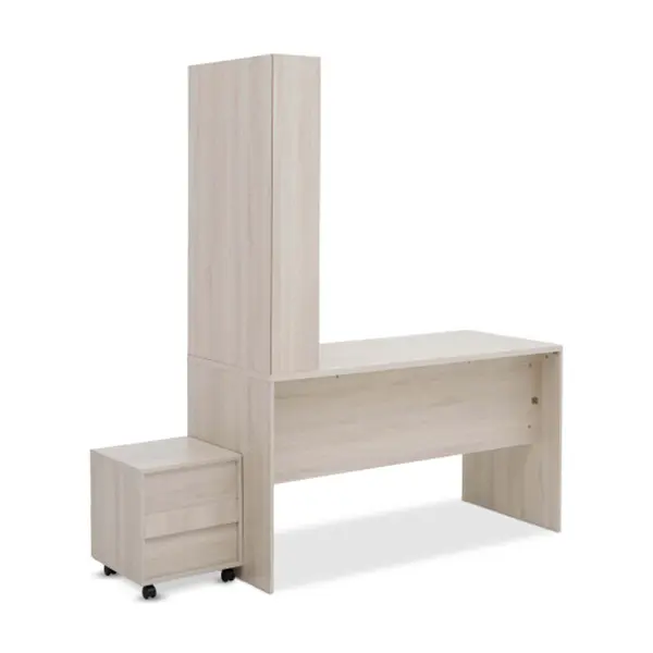 Light wood grain family desk three-piece set  (1)f1m