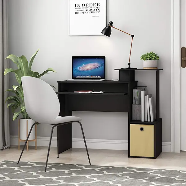 Natural atmosphere, modern, simple and durable wood grain desk, work desk and desk (1)up6